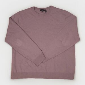 Theory Men's Cashmere Purple Hilles Crew Sweater Sz XL Casual Work Spring Comfy